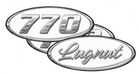 Unit 770 Lugnut White Peterbilt Emblem Skins