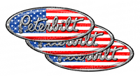 American Flag Peterbilt Emblem Skins