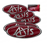 Burgundy Axis Peterbilt Emblem Skins