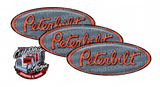 Grey and Orange Peterbilt Emblem Skins