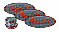 Grey and Orange Peterbilt Emblem Skins