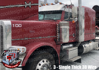 Barbed Wire Peterbilt Stripe Kit