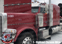 Barbed Wire Peterbilt Stripe Kit