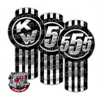 Unit 555 Black Kenworth Emblem Skin Kit