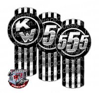 Unit 555 Black Kenworth Emblem Skin Kit