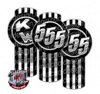 Unit 555 Black Kenworth Emblem Skin Kit