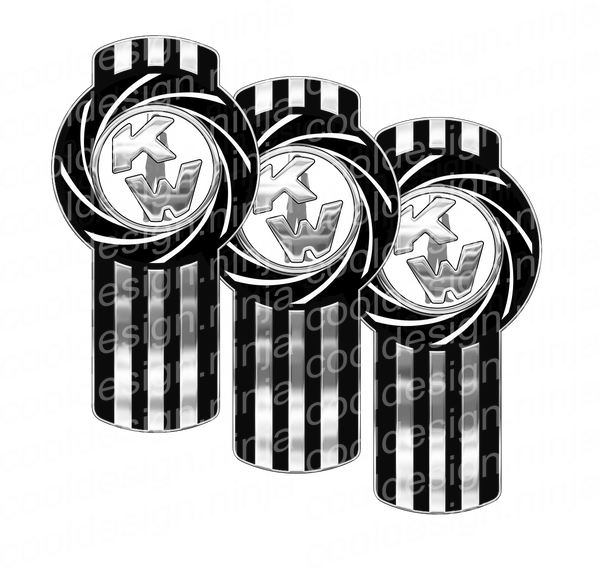 Chrome Bond Kenworth Emblem Skin Kit