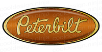 3M Peterbilt Emblem Skins x 3 in Gold