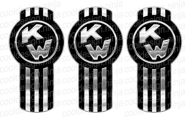 Black Kenworth Emblem Skin Kit