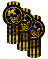 Black and Gold Kenworth Kit Emblem Skins