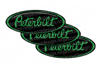 Black and Green Peterbilt Emblem Skins