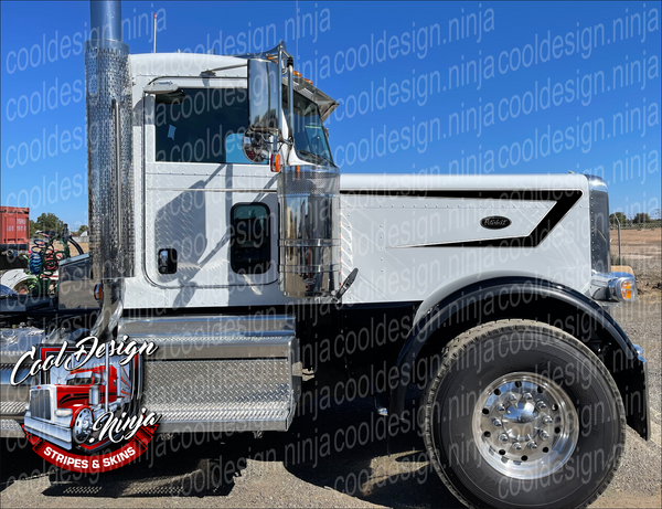 Leading Wedge Daycab Peterbilt Stripe Kit