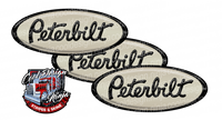 Black and Cream Peterbilt Emblem Skins