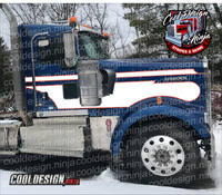 Daycab Seminole Kenworth W9 Stripe Kit