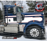 Daycab Seminole Kenworth W9 Stripe Kit