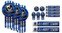 All About Towing Blue Punisher Kenworth Emblem Skin Kit