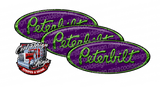 CAR Green and Purple Peterbilt Emblem Skins