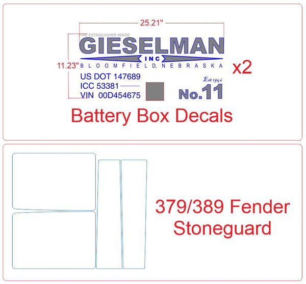 Gieselman Truck Decals