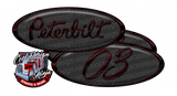 Dark Grey and Maroon Unit 03 Peterbilt Emblem Skins