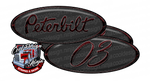 Dark Grey and Maroon Unit 03 Peterbilt Emblem Skins