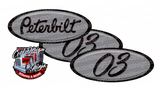 Charcoal and Dark Red Unit 03 Peterbilt Emblem Skins