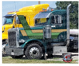 Double Green and Gold Chicago Peterbilt Stripe Kit