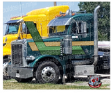 Double Green and Gold Chicago Peterbilt Stripe Kit