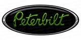 3-Pack of Green/Chrome/Black Peterbilt Emblem Skins