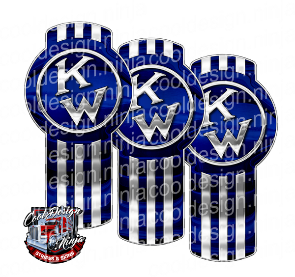 Classic Viper Blue Kenworth Emblem Skins