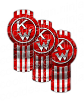 Classic Red Kenworth Emblem Skin Kit