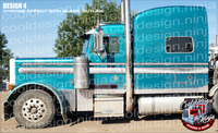 Teal Peterbilt 379 "Coastal" Stripe Kit