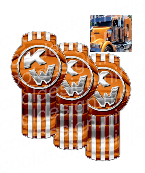 Copper Kenworth Emblem Skin Kit