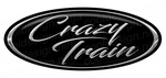 4-Pack Chrome/Black Crazy Train Peterbilt Emblem Skins