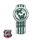 Chrome/Dark Green Kenworth Emblem Skin Jumbo