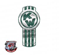 Chrome/Dark Green Kenworth Emblem Skin Jumbo