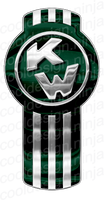 Green/Chrome Kenworth Emblem Skins