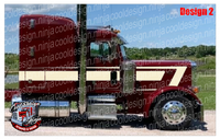 Hard Overwedge Peterbilt Stripe Kit