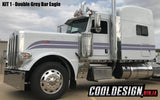 Double Bar Eagle Peterbilt Stripe Kit