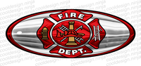 3-Pack Fire Department Peterbilt Emblem Skins