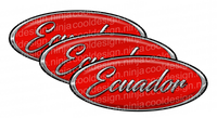 Red Ecuador Peterbilt Emblem Skins