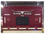 Hard Ride Bull Skull Bunk Decal 51" x 12"