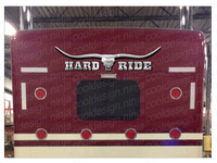 Hard Ride Bull Skull Bunk Decal 51" x 12"