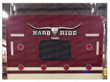 Hard Ride Bull Skull Bunk Decal 51" x 12"