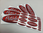 In-Stock Special - Red/Chrome Peterbilt Emblem Skins