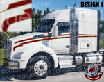 Heminole Peterbilt 386 Stripe Kit