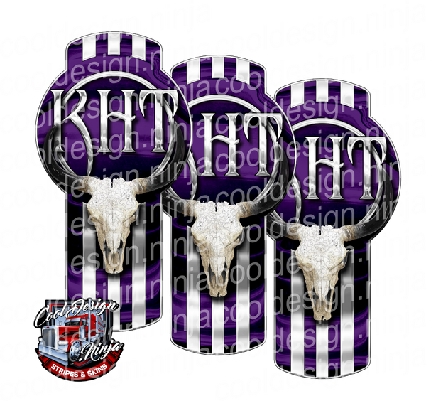 Purple KHT Peterbilt Emblem Skins