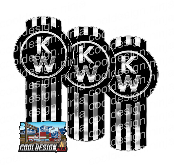 Vertical KW Kenworth Emblem Skin Kit