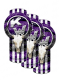 3-Pack of Purple Kenworth Bull Skull Emblem Skins