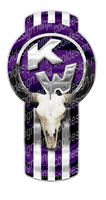 3-Pack of Purple Kenworth Bull Skull Emblem Skins