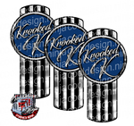 Dark Blue Krooked K Kenworth Emblem Skin Kit